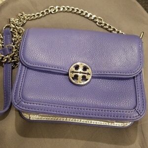 💕TORY BURCH💕 Duet Chain Leather Micro Shoulder Bag